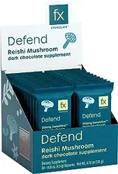 Review of Fx Chocolate Defend Squares - Small and Bitter with a Hint of Mushroom Flavor