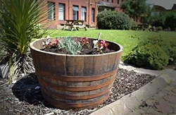 High-Quality Half Whiskey Barrels for Versatile Garden Use