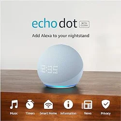 Echo Dot 5th Generation with Clock: A Convenient and Attractive Assistant